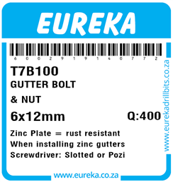 T7B100 - Gutter Bolt -T7B100_Label_T
